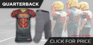 Full Custom Sublimated Jersey and Solid-Color Football Pants Package