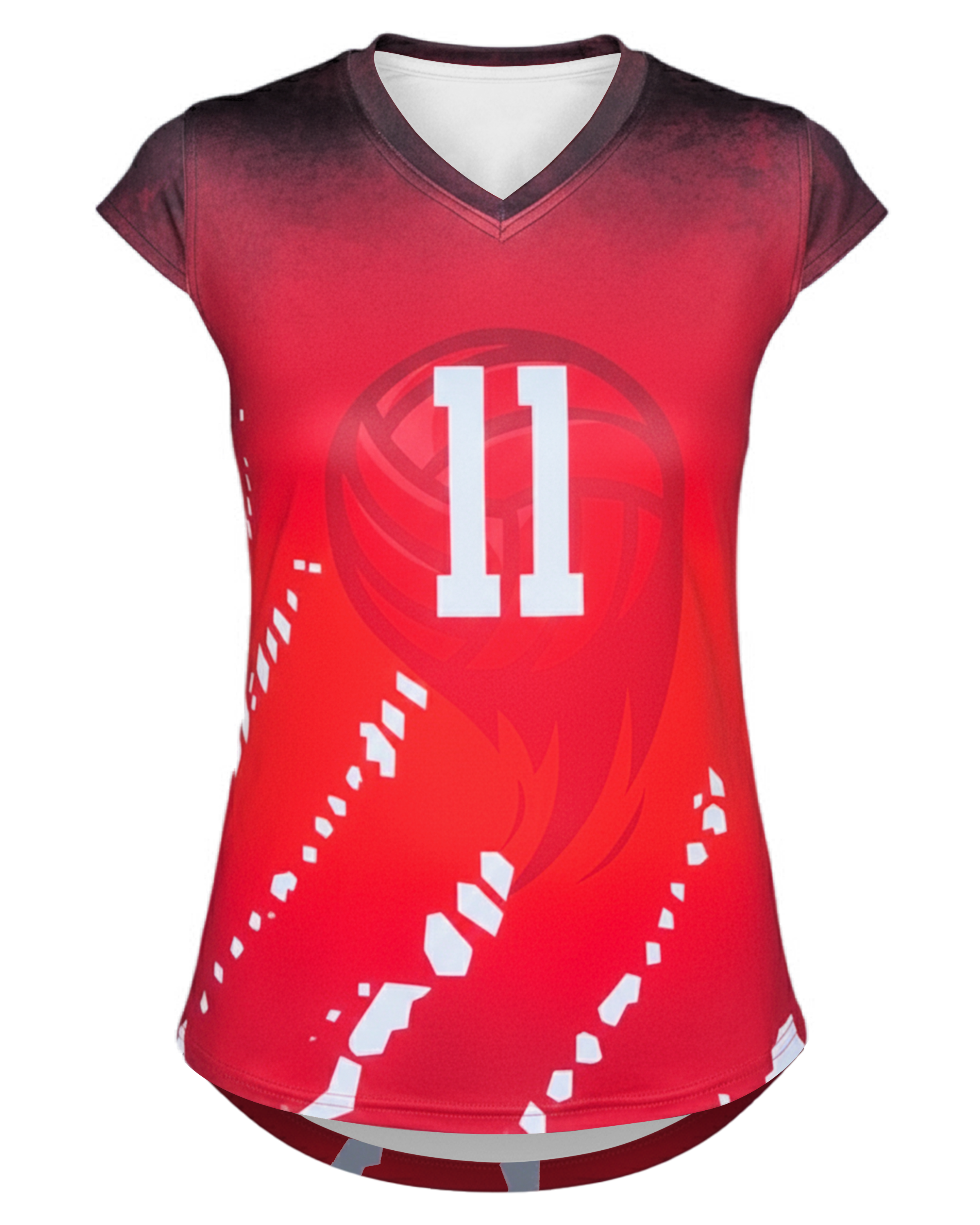 Cap Sleeve Stretch Volleyball Jersey